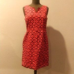 Talbots 10 petite navy and pink simple, elegant dress